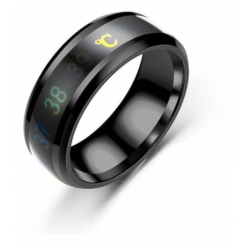 Anillo Inteligente Acero Inoxidable Mide Temperatura J-011 