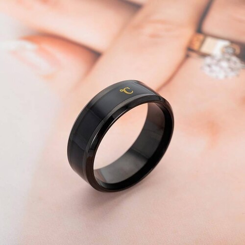 Anillo Inteligente Acero Inoxidable Mide Temperatura J-011 