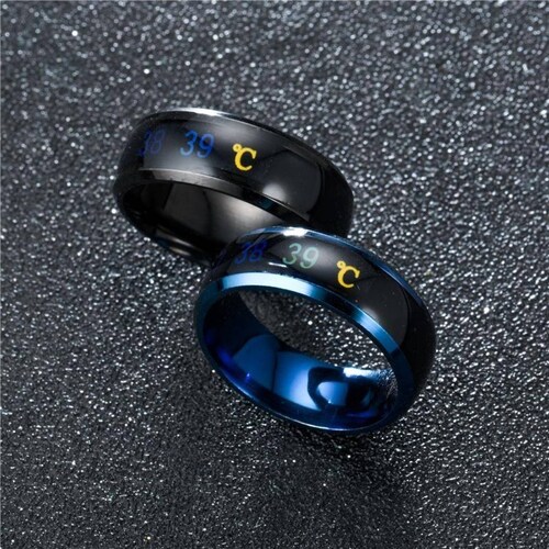 Anillo Inteligente Acero Inoxidable Mide Temperatura J-011 