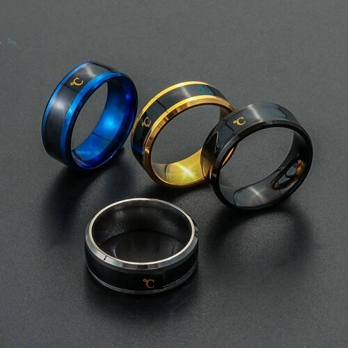 Anillo Inteligente Acero Inoxidable Mide Temperatura J-011 