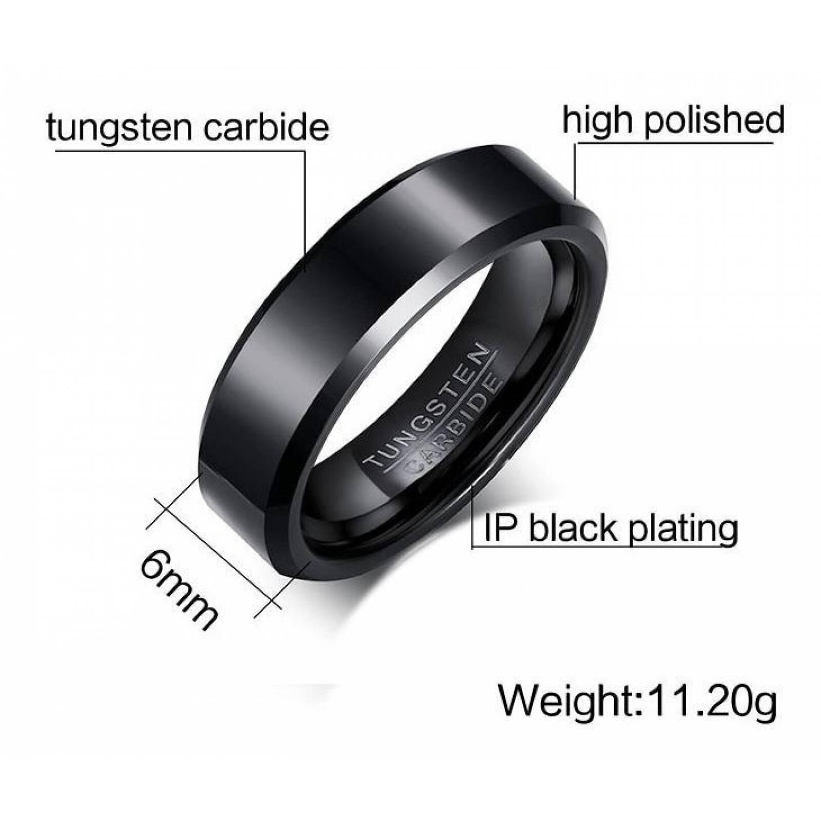 Anillo Carburo Tungsteno Para Hombre Mpb 316 Talla 9