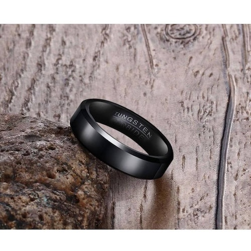 Anillo Carburo Tungsteno Para Hombre Mpb-316 Talla 9