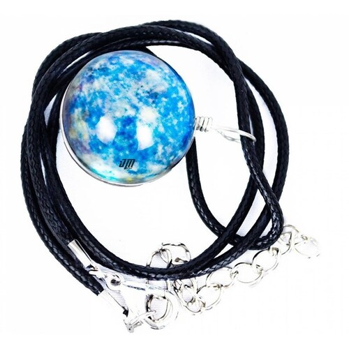 Collar Cristal Universo Esfera 20mm Fluorescentes Mpb-282 Galaxia