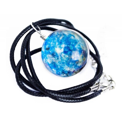 Collar Cristal Universo Esfera 20mm Fluorescentes Mpb-282 Galaxia