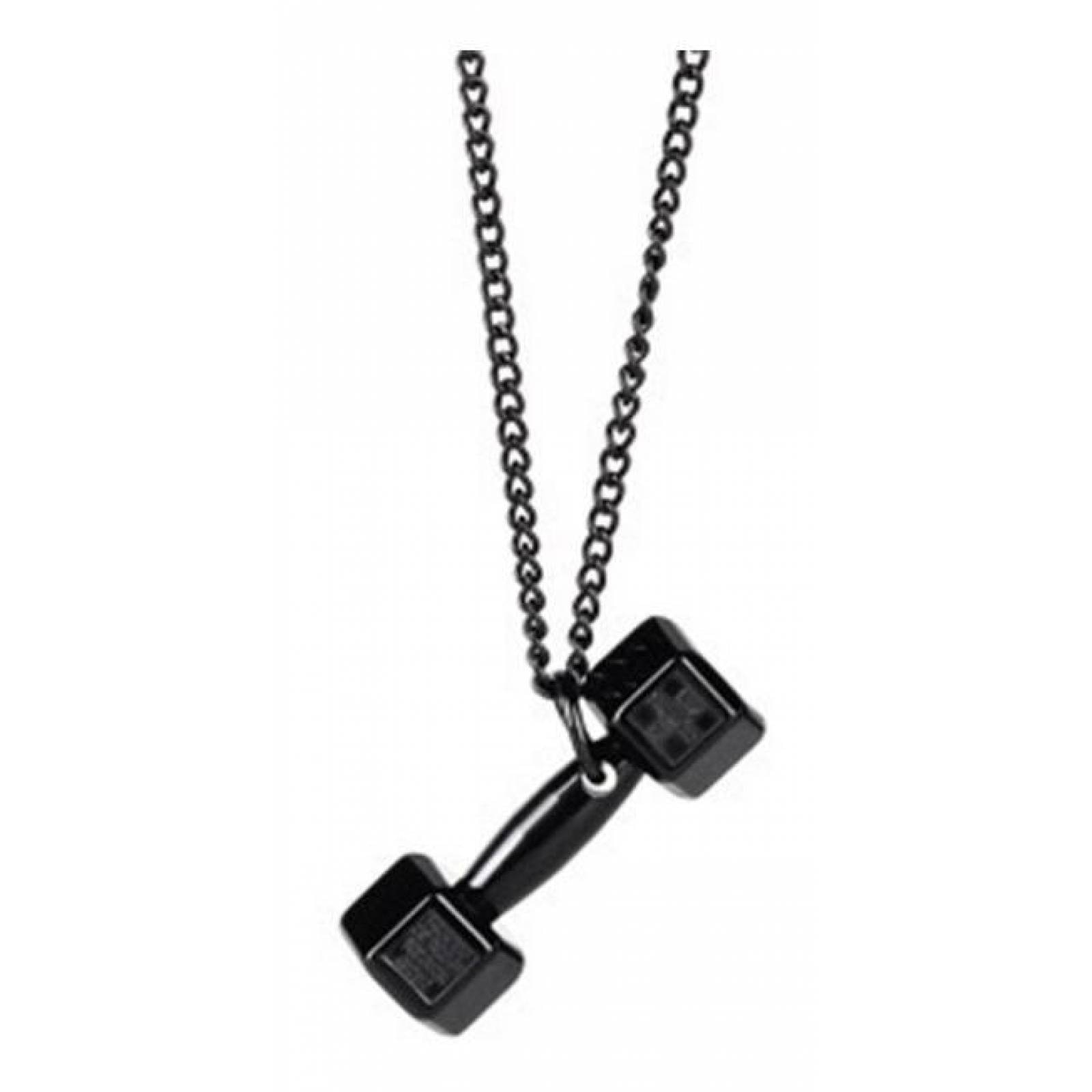 Collar cadena de pesas gimnasio fitness acero a-184 negro - Sears