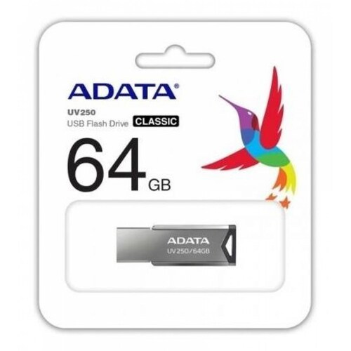 Memoria Flash Adata Uv250 64gb Usb 2.0 Plata 