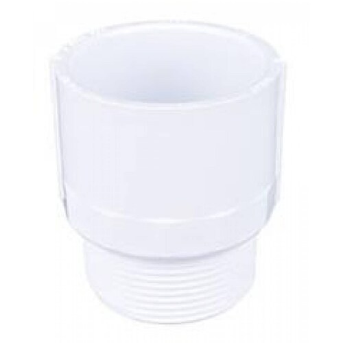 Adaptador Macho De 1 1/2 Pulgada Blanco Dura 
