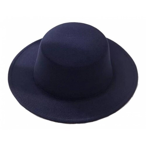 Sombrero Hipster Liso Para Hombre Y Mujer A-042 Azul marino