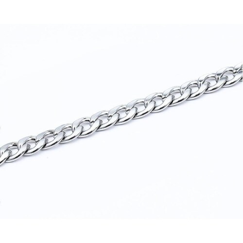 Cadena Tejido Cubano Acero Inoxidable Grosor 7mm Mpb-575 LARGO 60 cm / GROSOR 7 mm