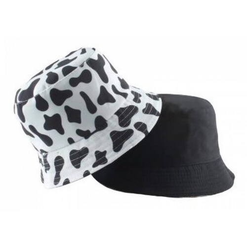 Bucket Hat Sombrero Doble Vista Print Vaca A La Moda V-165 
