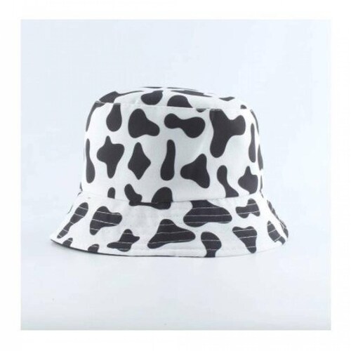 Bucket Hat Sombrero Doble Vista Print Vaca A La Moda V-165 