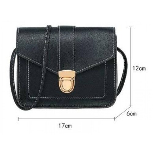 Bolsa A La Moda De Un Hombro Elegante V-145 Negro