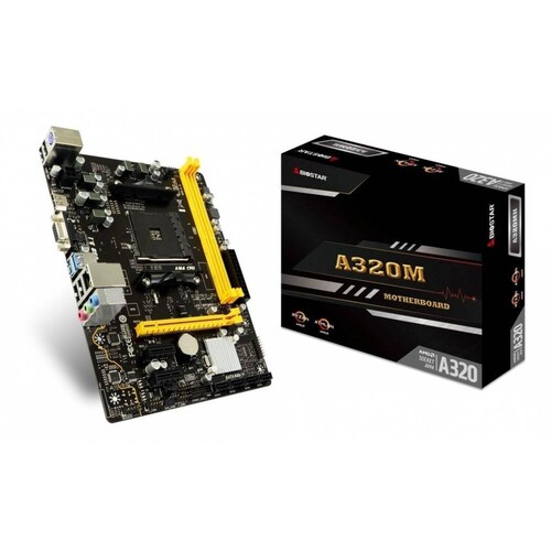 Tarjeta Madre Biostar A320mh Micro Atx Ddr4 Socket Am4 Ryzen 