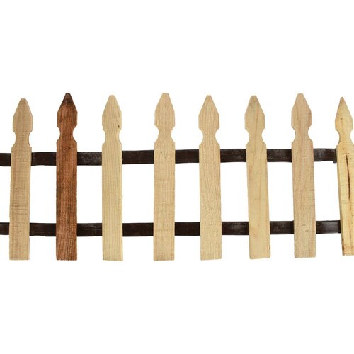 Cerca De Madera Para Jardín De 29 Cm X 1.80 M Beige 