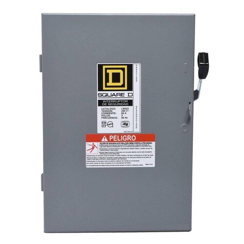 Interruptor De Seguridad 3 Polos 60 A Square D 