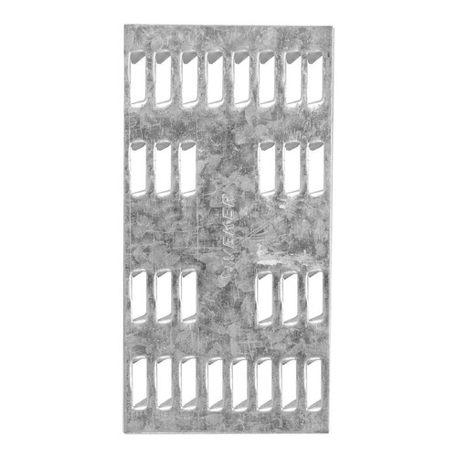 Placa Conectora Con Dientes 10.3 X 5.2 Cm Plata 