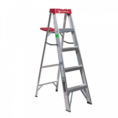 Escalera Tijera Aluminio T-iii 5 Pies De 4 Escalones 