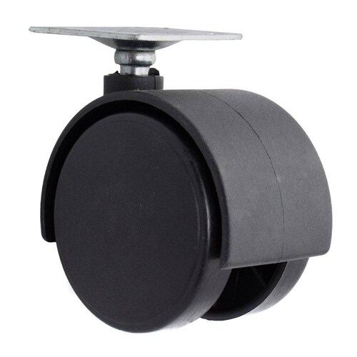 Rodaja Twin Con Placa Negro 