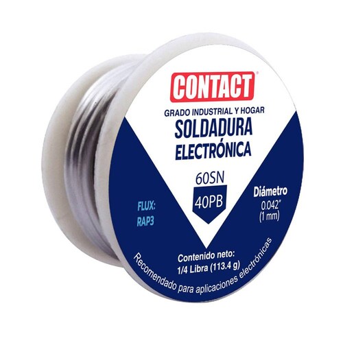 Rollo Soldadura Electrónica 113.5 Gr Plata Monarca 
