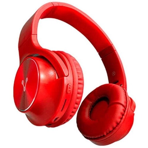Diadema Vorago Hpb-200-rd Bluetooth/ Fm/ Msd Plegable Rojo 