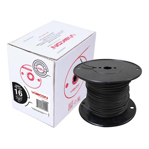 Cable Tf-ls Calibre 16 Negro Viakon 100 Metros 