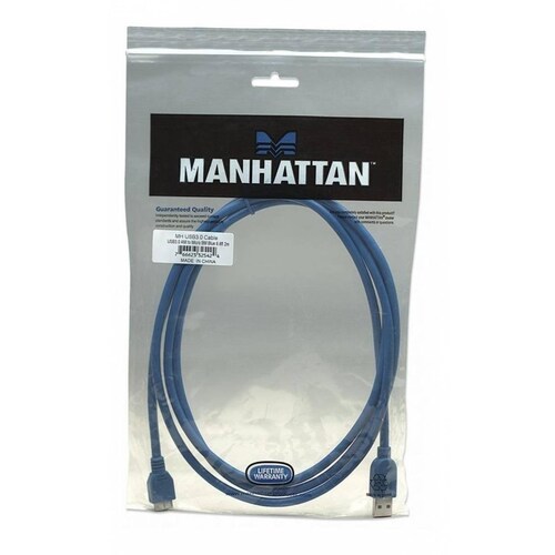 Cable Manhattan Usb 3.0 A Macho - Micro B Macho 2.0m Azul 