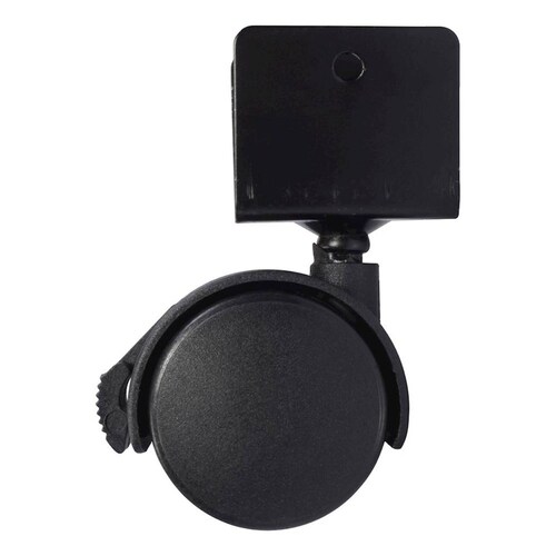 Rodaja Twin De Nylon U Con Freno 4 Cm Negro 