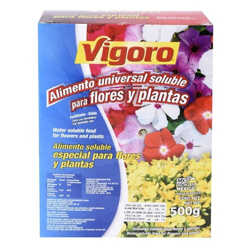 Alimento Universal Soluble Para Flores Y Plantas De 500gr 
