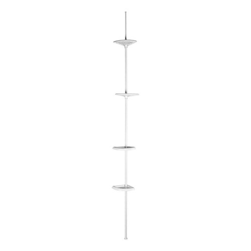 Esquinero Tensión Polipropileno De 246cm Blanco Bath Accents 