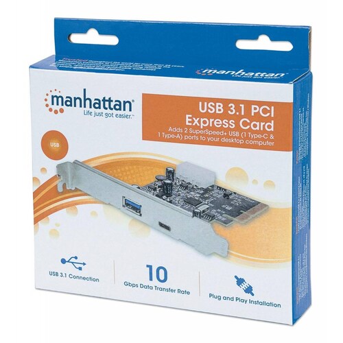 Tarjeta Usb-c V3.1 Pci Express 151757 2 Puertos 1ah+1ch 