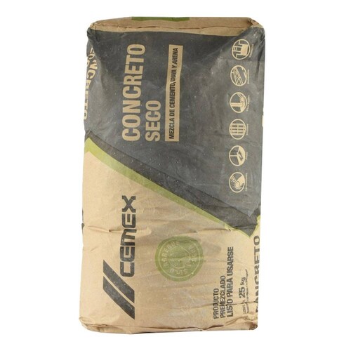 Concreto Seco Gris De 25 Kg 