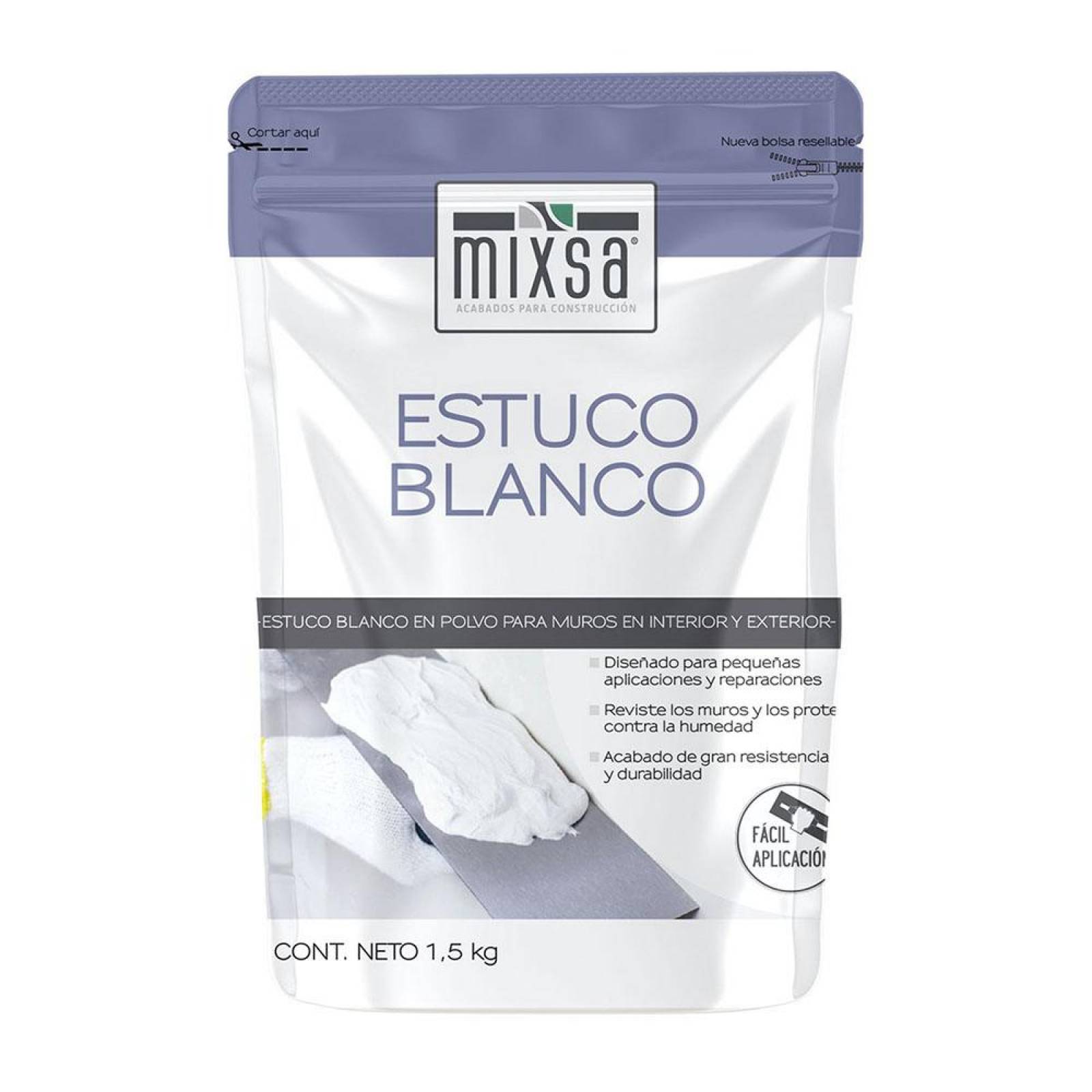 Estuco blanco 1.5 kg - Sears
