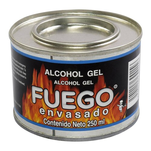 Iniciador De Flama En Gel 250 Ml Fuego Envasado 