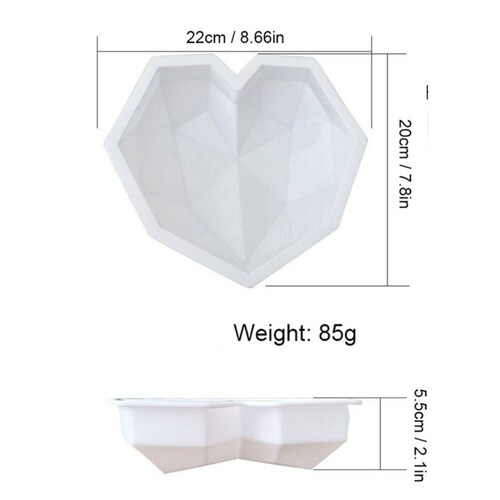 Molde De Silicon Para Repostería Forma Corazón V-242 