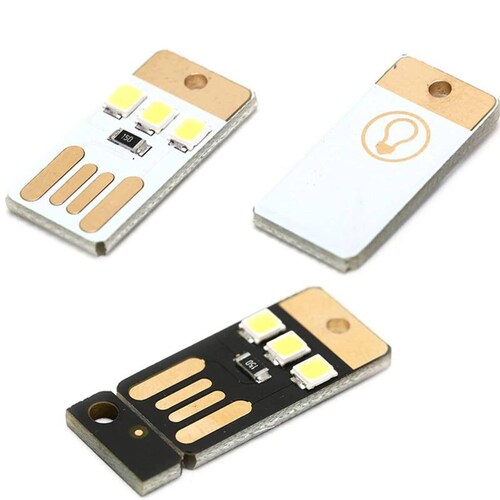 Mini lámpara LED usb de llavero 0.2W A-254 Blanco