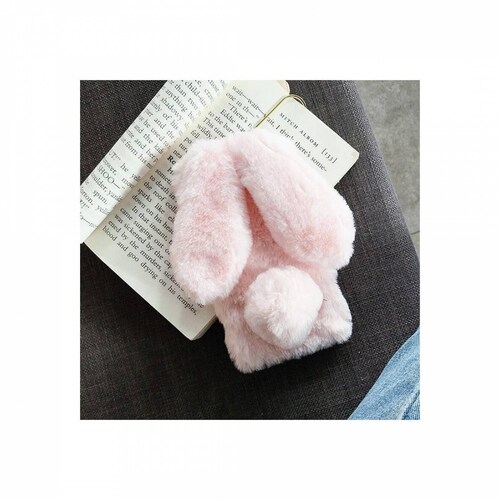 Funda conejo peluche orejas telefono 11 Pro y Max A-196 iPho11 Pro Rosa