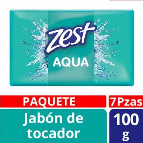 Jabon Zest Aqua Vitamina e y Glicerina 7 pz 