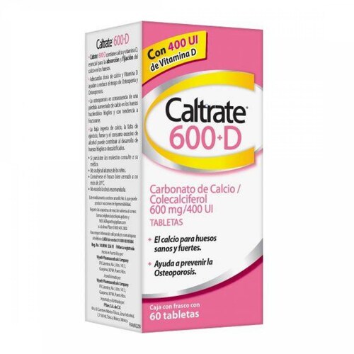 Caltrate-600+D Tab 60 pz 