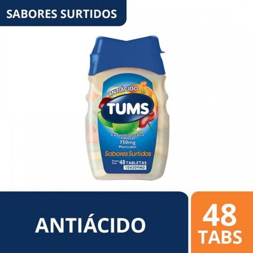 Tums Extra 750 Mg Tabletas Masticables 48 pz 