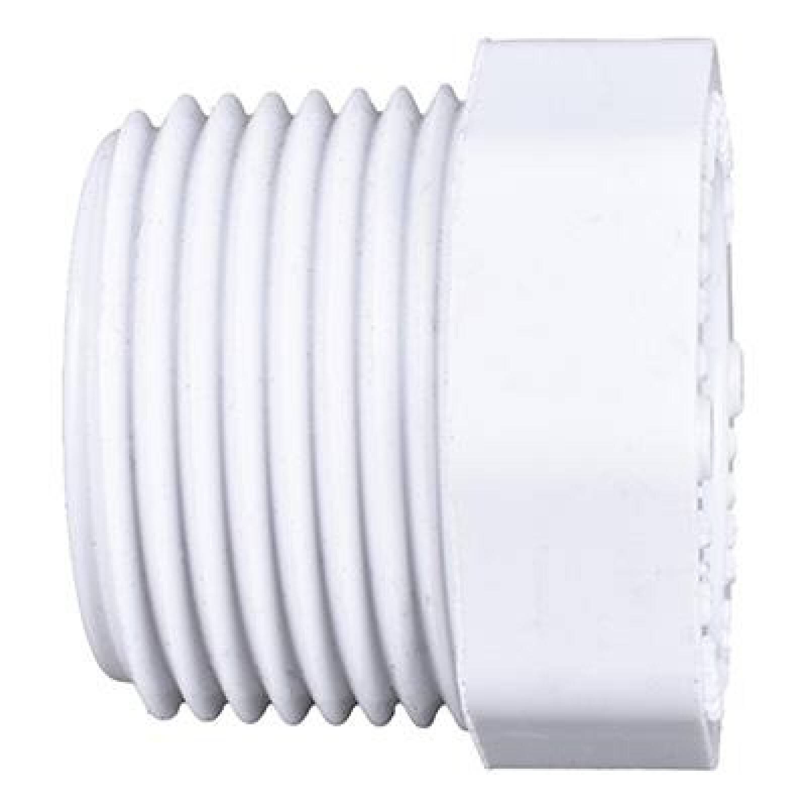 TAPÓN CON ROSCA DE 3/4 DE PULGADA BLANCO DURA