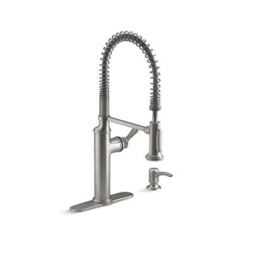 LLAVE PARA COCINA SOUS MONOMANDO SEMI PROFESIONAL ACERO INOXIDABLE 