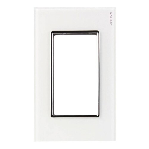 PLACA CON CHASIS DE 3 MÓDULOS CRISTAL TEMPLADO BLANCO 