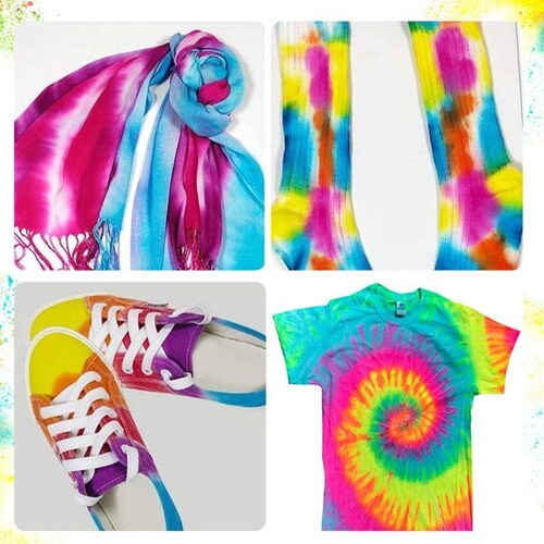 Set Pinturas Textil en Polvo 3 Colores TIE DYE J-065 Purpura