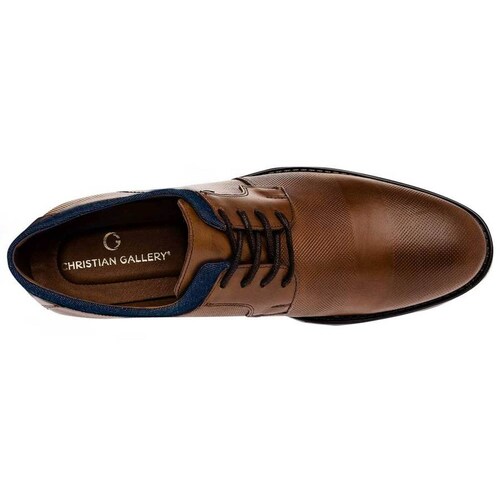 ZAPATO VESTIR Christian Gallery 14552D Color CAMEL HOMBRE TX1