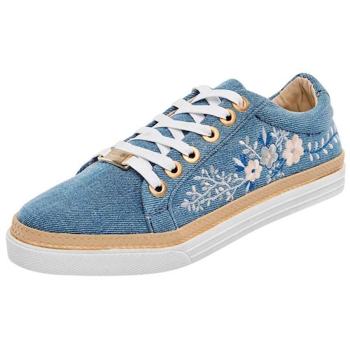 TENIS URBANO Moramora 2904 Color MEZCLILLA MUJER TX1