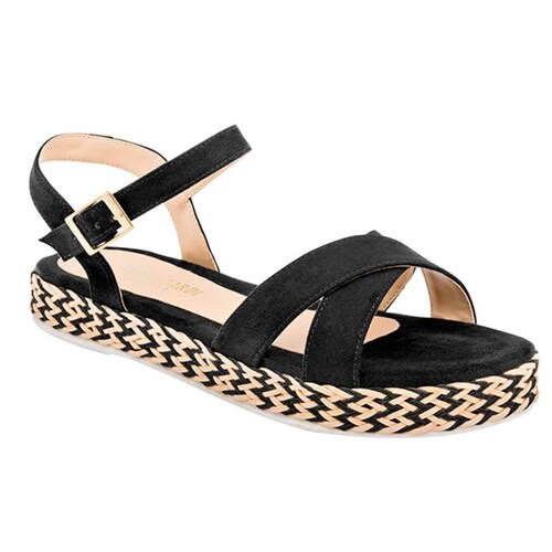 SANDALIA Liah Lombardi 340 Color NEGRO MUJER TX1