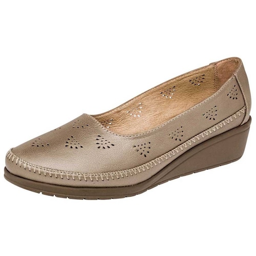ZAPATO CONFORT Capricho 6194 Color ORO PARA MUJER TX1