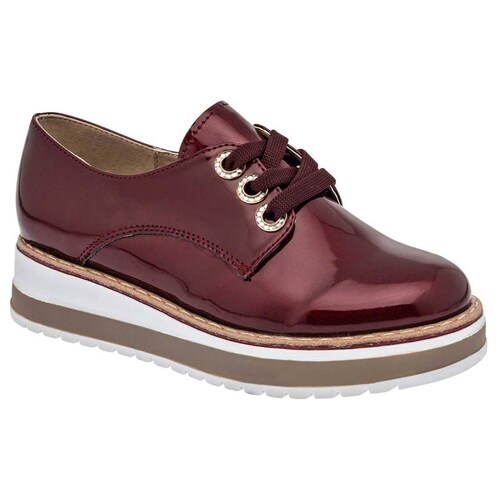ZAPATO CASUAL JACKY HILTON 201 Color Vino para Mujer Tx2