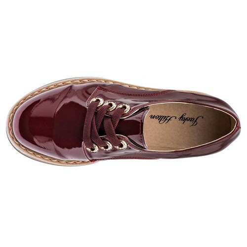 ZAPATO CASUAL JACKY HILTON 201 Color Vino para Mujer Tx2