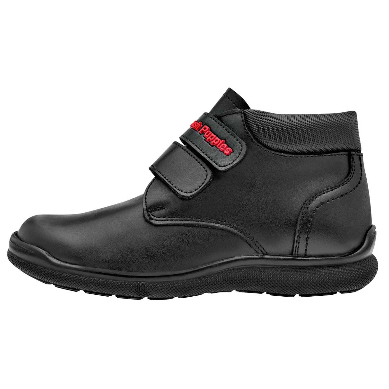 BOTA Y BOTIN HUSH PUPPIES KIDS HP01152 Color Negro para Ni o Tx2